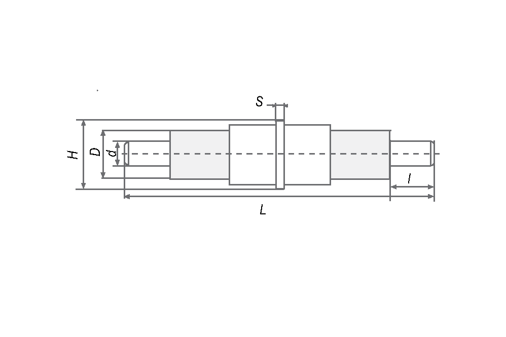 Элемент щитовой неподвижной опоры тип 1 с одним опорным фланцем теплогидроизолированный ППУ